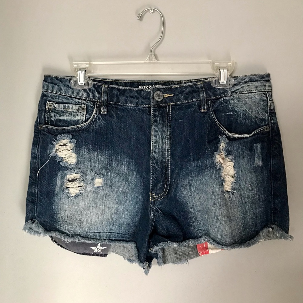 Mossimo Supply Co. Patriotic Jean Shorts